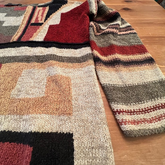 Women’s Peruvian Connection Boat Neck Cropped Knit Sweater size Small - Picture 3 of 4